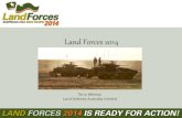 Land Forces 2014 - NSW Business Chamber · • Langkawi International Maritime & Aerospace Exhibition (LIMA) Malaysia, 17-21 Mar 2015 • International Defence Industry Fair (IDEF)
