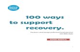 100 ways to support - researchintorecovery.com ways... · Akademi Keperawatan Ibnu Sina kota Sabang. Pedoman ini diterjemahkan dari bahasa Inggris dan bahasa Norwegia ke bahasa Indonesia