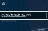 AAPICO HITECH PLC [AH]ah.listedcompany.com/misc/slides/20201203-ah-oppday-3q... · 2020. 12. 3. · Ford Dealership Mitsubishi Dealership • Navanakorn • Pakkret • Pathumthani