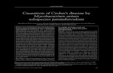 Causation of Crohn’s disease by Mycobacterium avium ...Causation of Crohn’s disease by Mycobacterium avium subspecies paratuberculosis John Hermon-Taylor MB MChir FRCS, Timothy