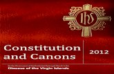 Constitution and Canons - Episco Paldioceseviepiscopaldiocesevi.weebly.com/uploads/5/6/9/6/56966535/... · 2018. 8. 31. · 2 Constitution and Canons of the Episcopal Diocese of the