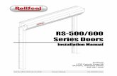 RS-500/600 Series Doors - RollSeal › wp-content › uploads › 2017 › 09 › ...Part No 4801-5154 Rev 04-2018 RS-500/600 Series Doors Page 3 ... so small children cannot reach