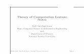 Theory of Computation Lecture Notes - 國立臺灣大學lyuu/complexity/2020/...2020/09/17  · —KurtG¨odel(1946) Eithermathematicsistoobig forthehumanmind,orthehumanmind ismorethanamachine.