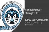 Honouring Our Strengths to: Address Crystal Meth · 2020. 1. 23. · crystal meth a synthetic chemical meth is commonly manufactured in illegal, hidden labs, mixing various forms