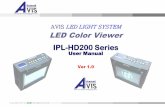 LED Color Viewer SERIES_USER... · 2012. 6. 26. · Copyright 2010 by AVIS All rights reserved. 7 LCD Display (DISPLAY) Lamp Select & On/Off button Auto Display button Menu button