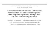 An Incremental Theory of Diffraction formulation for the ...nehorai/MURI/... · INCREMENTAL FIELD CONTRIBUTION By Fourier analysis, this spectral integral representation is interpreted