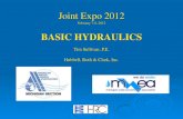 Joint Expo 2012 - Michigan Water Environment Association Sullivan... · 2012. 2. 13. · Joint Expo 2012 February 7-8, 2012 BASIC HYDRAULICS Tim Sullivan, P.E. Hubbell, Roth & Clark,
