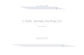 CIVIL WAR SONGS · 2017. 10. 28. · CHAMBER MUSIC Three for Three 1992 violin, cello, piano 16 min Civil War Songs 1992 viola, piano 18 min Take Five 1993 2 vns, va, vc, pn 25 min