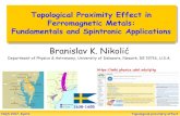 Branislav K. Nikolićnqs2017.ws/Slides/4th/Nikolic.pdfTopological proximity effect Spin Pumping and Spin-Transfer Torque in Magnetic Tunnel Junctions and Topological Insulators: Theory