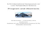 ILTS International Symposium on Low Temperature Science · 2016. 1. 13. · Recent progress in understanding densification phenomena of polar firn: textural effects and some soluble