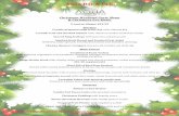 Aqua Bar & Grill · Aqua Bar & Grill A 12.5% service charge will be added to your bill. If you have a food allergy of any kind please inform your waiter. Christmas Weekend Party Menu