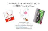 Renovascular Hypertension for the USMLE Step One Exam12daysinmarch.com/wp-content/uploads/2019/04/Blood... · 2019. 4. 5. · USMLE Step One Exam. The Key Players in Reno-vascular