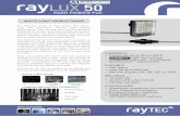 RAYLUX 50-HP PoE Datasheet v2 - A1 Security Cameras · 2019. 1. 26. · RL50 -10 -PoE RAYLUX 50, 10° White -Light & integrated PSU 50m (164ft) RL50 -30 -PoE RAYLUX 50, 30 ° White