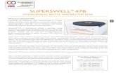 SUPERSWELL 47B Hydrophilic Butyl Waterstop Seal Brochure … 47B Hydrophilic... · 2020. 12. 26. · Title: SUPERSWELL 47B Hydrophilic Butyl Waterstop Seal Brochure-(25MM x 19MM)