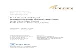NI 43-101 Technical Report Updated Preliminary Economic Assessment ... - Golden Minerals · 2020. 5. 27. · Golden Minerals Company Preliminary Economic Assessment Santa María Silver