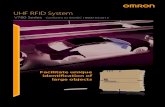 UHF RFID System - Omron...UHF RFID System V780 Series Conforms to ISO/IEC 18000-63:2013 Facilitate unique identi˜cation of large objects Authorized Distributor: In the interest of