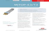MiTOP-E3/T3 - Talley Inc. · 2016. 7. 6. · 1 : 1 Payload encapsulation . CESoPSN, SAToP : SAToP Jitter buffer size (msec) Up to 256 (E1, framed T1) Up to 340 (unframed T1) Up to