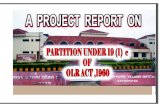 PARTITION UNDER 19 (1) c - Home || ROTI Report_15th batch... · 2018. 7. 20. · PARTITION UNDER 19 (1) c OF OLR ACT, 1960 THE DETAILED PROCEDURES WITH A HYPOTHETICAL CASE STUDY.