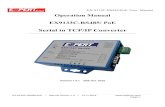 Serial to TCP/IP Converter · 2020. 12. 10. · EX-9133C-RS485/PoE User Manual EX-9133C-RS485/PoE • Manual Version 1.0.1 • 20102016 Page 4 Overview EX9133C-RS485/ PoE converter