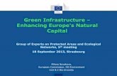 Green Infrastructure Enhancing Europe's Natural Capital · 2015. 1. 9. · Natura 2000 sites Regional and National Parks and wilderness zones (includes Natura 2000 sites) Ecological