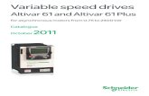 Catalogue October 2011Catalogues “Altivar 31C variable speed drives” “Altivar 212 variable speed drives” (1) Heating, Ventilation and Air Conditioning Selection guide IP 54