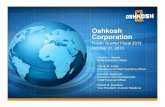 Q4 2013 Earnings Release Slides (FINAL) - Oshkosh Corporation€¦ · OSK Fourth Quarter 2013 Earnings Call October 31, 2013 This presentation contains statements that the Company