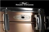 Masters Custom Gold - Pearl Drums · 2020. 9. 1. · Developed exclusively for the concert hall, this outstanding drum features a 6 ply, 7.5mm thick, 100% aged Maple shell, formed