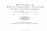 The Comptroller General of the United States Vol 61... · 2012. 10. 11. · We note, however, Comp. Gen.J DECISIONS OF THE COMPTROLLER GENERAL 379 that under the Maryland statute