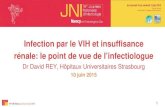 Infection par le VIH et insuffisance rénale: le point de ... · 16es JNI, Nancy, du 10 au 12 juin 2015 Pourquoi parler « rein et VIH » • Incidence de l’insuffisance rénale