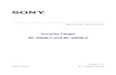 Security Target RC-SA08/1 and RC-SA08/2...Sony Corporation Security Target RC-SA08/1 and RC-SA08/2 Page 7 of 48 defined by Service Providers. For example, a public transport Service