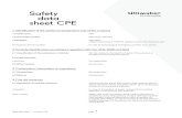 Safety data sheet CPE - 三帝瑪3DMart-3D列印機 / 3D掃描 ...SDS)-Ulti...Safety data sheet CPE 1.1 Trade name 1.2 Use of the product 1.3 Supplier Emergency phone number CPE 3D-Printer