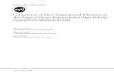 Comparison of the Computational Efficiency of the Original ......Comparison of the Computational Efficiency of the Original Versus Reformulated High-Fidelity Generalized Method of