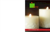 Welcome to CandleJoycandlejoy.com/download/sg_brochure.pdf · 2015. 8. 19. · From a distance, our wax Aromatic LED Pillar candles are almost indistinguishable from regular scented