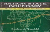 NATION STATE BOUNDARYFixing the boundary from systems perspective Constructive and disruptive boundary Equilibrium of the boundary THE SUPERIMPOSITION OF SPATIAL BOUNDARY Impact ~n