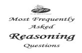 Most Frequently Asked Reasoning · 2016. 2. 21. · one of them has a liking for different musical instrument Viz. Sitar, Guitar, Harmonium, Flute, Tabla, Banjo, and Santoor not necessarily