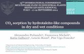 CO sorption by hydrotalcite-like compounds in dry and wet ......Email:leucio.rossi@univaq.it 13TH INTERNATIONAL CONFERENCE MULTIPHASE FLOW IN INDUSTRIAL PLANTS SESTRI LEVANTE (GENOVA),