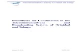 Procedures for Consultation in the Telecommunications Sector of … for... · 2013. 2. 23. · Title: Procedures for Consultation in the Telecommunications Sector of Trinidad and
