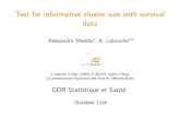 Test for informative cluster size with survival datagdr-stat-sante.math.cnrs.fr/spip/IMG/pdf/alessandra... · 2019. 11. 18. · Test for informative cluster size with survival data
