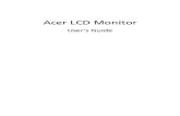 Acer LCD Monitor - Product Data and E-Commerce Solutions - … · 2018. 3. 15. · • Acer monitor is purposed for video and visual display of information obtained from electronic