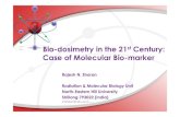 Bio-dosimetry in the 21 Century: Case of Molecular Bio-marker · 2013. 7. 15. · Human blood under physiological condition Ex vivo γ-irradiation (~ 8.39 Gy min-1) of heparinized