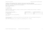 Student Worksheet for Atomic Structure and Periodicity · 2018. 6. 6. · Student Worksheet for Atomic Structure and Periodicity Attempt to work the following practice problems after