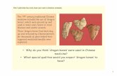 Why do you think ‘dragon bones‛ were used in Chinese medicine? …mayflowerfederation.org.uk/wp-content/uploads/2020/09/... · 2020. 10. 6. · WALT understand how oracle bones