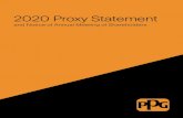 2020 Proxy Statement · 2021. 1. 6. · your proxy card, voter instruction form or notice. Mail Send your completed and signed proxy card or voter instruction form to the address