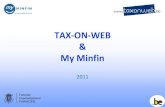 TAX-ON-WEB My Minfin - ZwevegemHet elektronisch fiscaal dossier van de burger. 44 Het elektronisch fiscaal dossier van de burger Doelen: Gebruiksvriendelijk, gestructureerde en informatieve