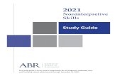 Noninterpretive Skills...This study guide is to be used in preparation for all Diagnostic Radiology Core and Certifying exams administered through December 31, 2021. 20 21 Noninterpretive2020