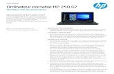 Ordinateur por table HP 250 G7 · Ordinateur por table HP 250 G7 Abordable. Prêt pour l’entreprise. Get connected with the value-priced HP 250 Notebook PC with the latest technolog
