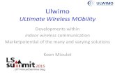 ULtimate WIreless MObility...Indoor Distributed Antenna Systems, general topology ... Kathrein K-Bow ‘Drag and drop’ allocation Dynamic scheduling ... Distributed Antenna System
