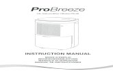 PB-06 Instruction Manual - Pro Breeze › wp-content › uploads › 2018 › 02 › ...12L Dehumidifier | Model PB-06 INSTRUCTION MANUAL MODE D'EMPLOI BEDIENUNGSANLEITUNG MANUALE
