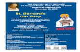 St. Bernard’s Gift Shop · La rifa se llevara acabo el 13 de diciembre a la 1:00 pm en el Chapel Hall. Los boletos se pueden comprar después de la misa o en la rectoría. La misa