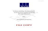 FILE COPY - Test and Verification Solution · Reference INFY/VAPT/ Classification Document Type Report Recipient Details Name Title Company SampleCompany Address ... Testing for SQL